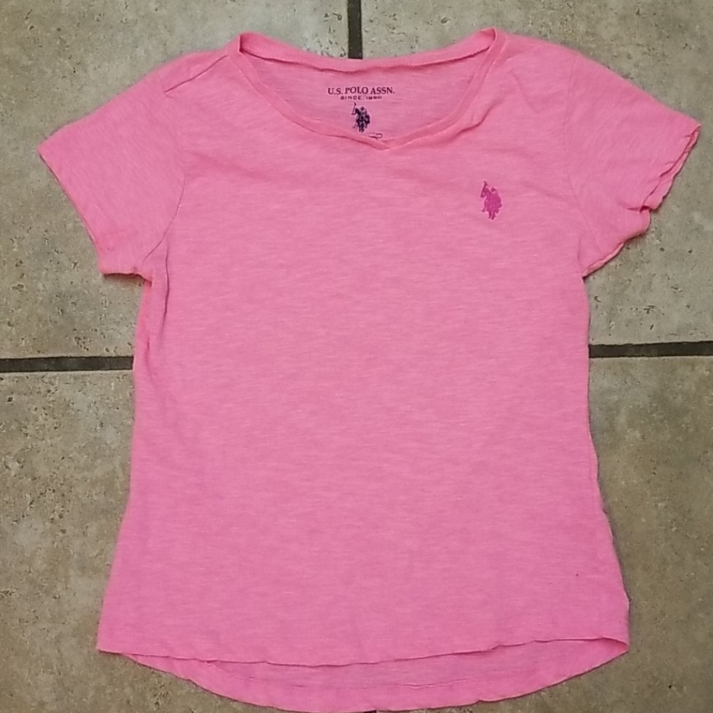 US Polo Pink Tee 14/16